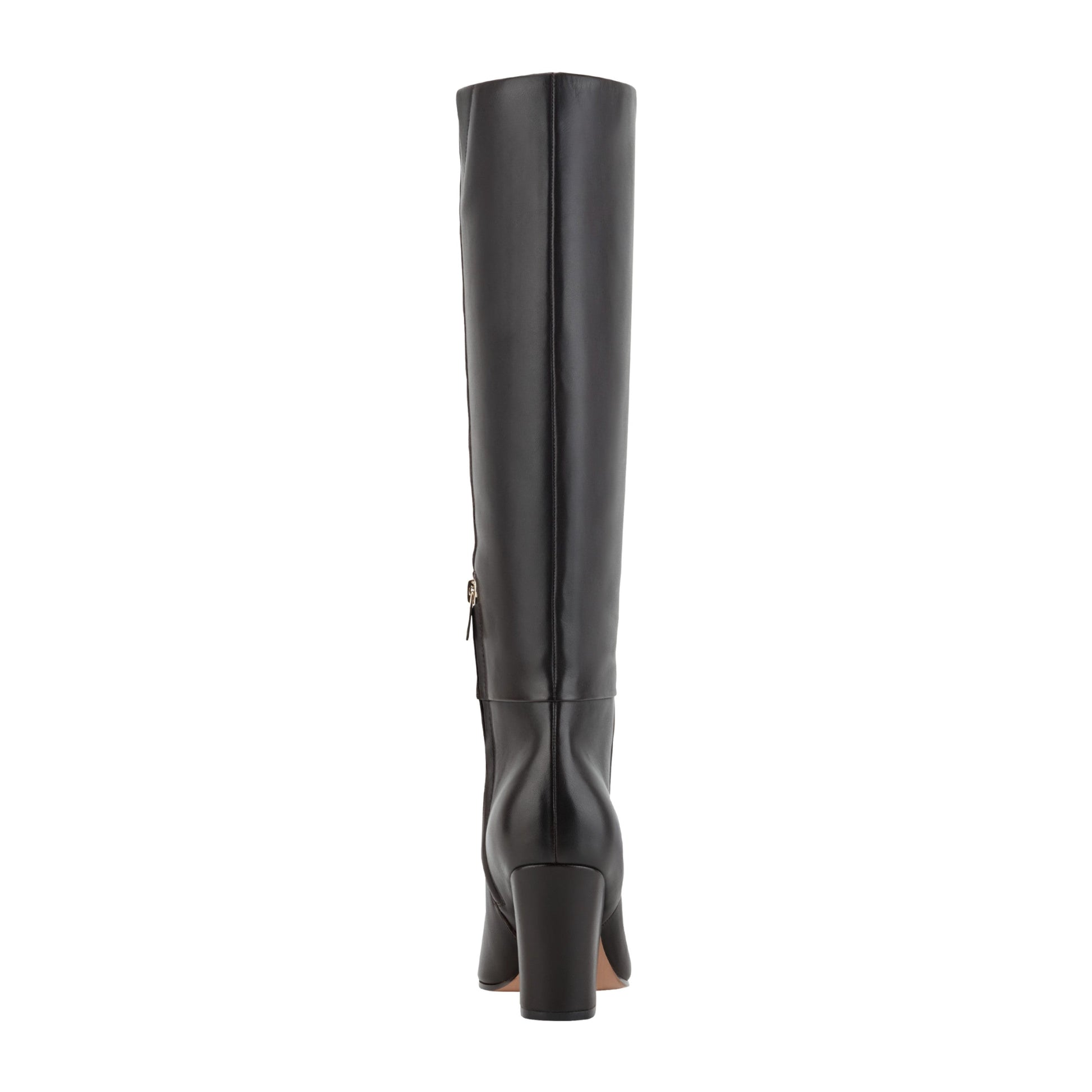 Marc Fisher Estella Knee High Leather Boot - Dark Brown Leather