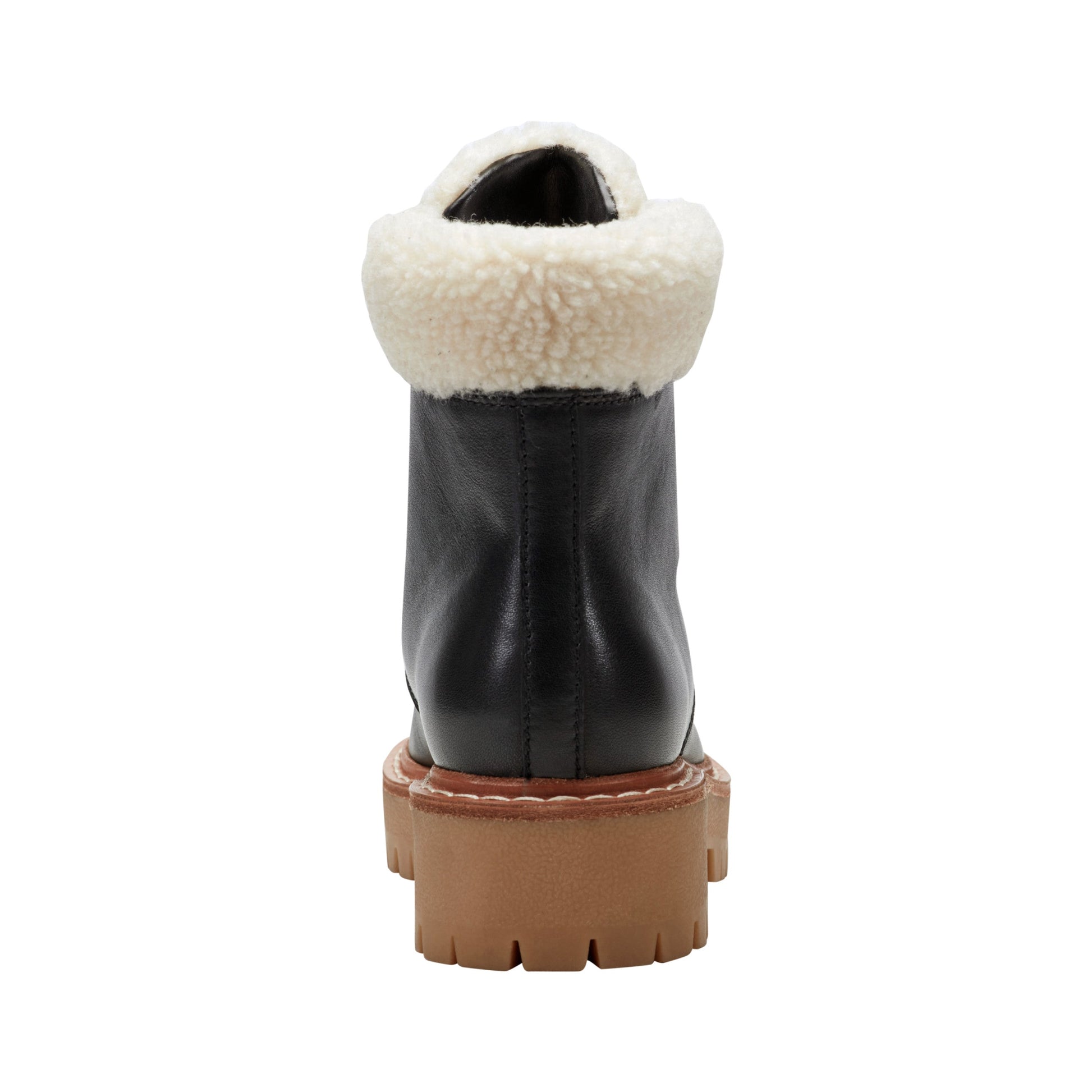 Marc Fisher Nallie Lace Up Bootie - Black Leather