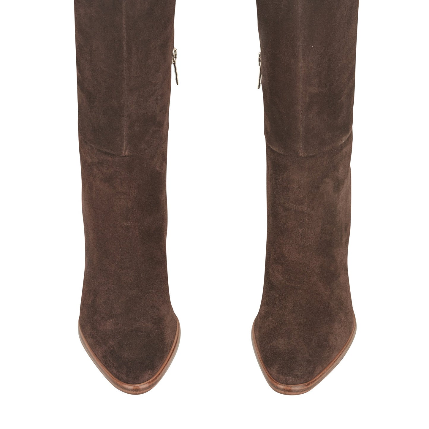 Marc Fisher Lannie Dress Leather Boot - Dark Brown Suede