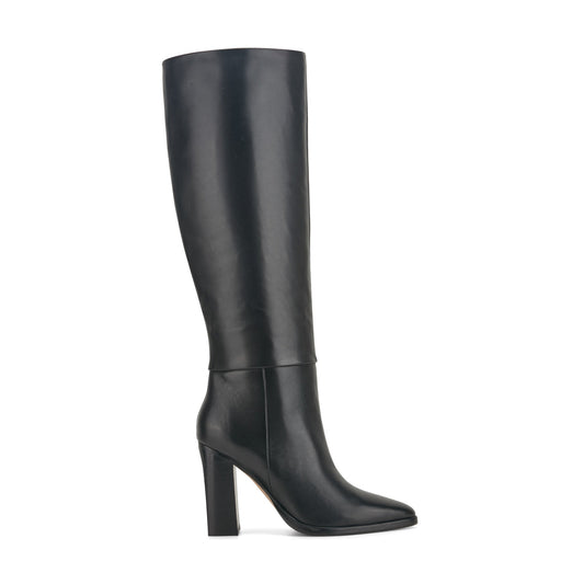 Marc Fisher Lannie Dress Leather Boot - Black Leather