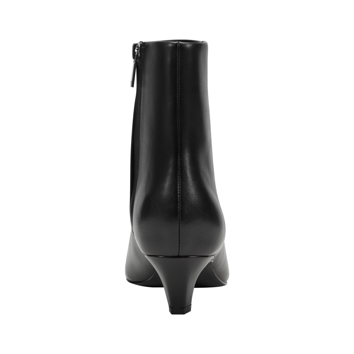 Marc Fisher Danai Kitten Heel Leather Ankle Bootie - Black Leather