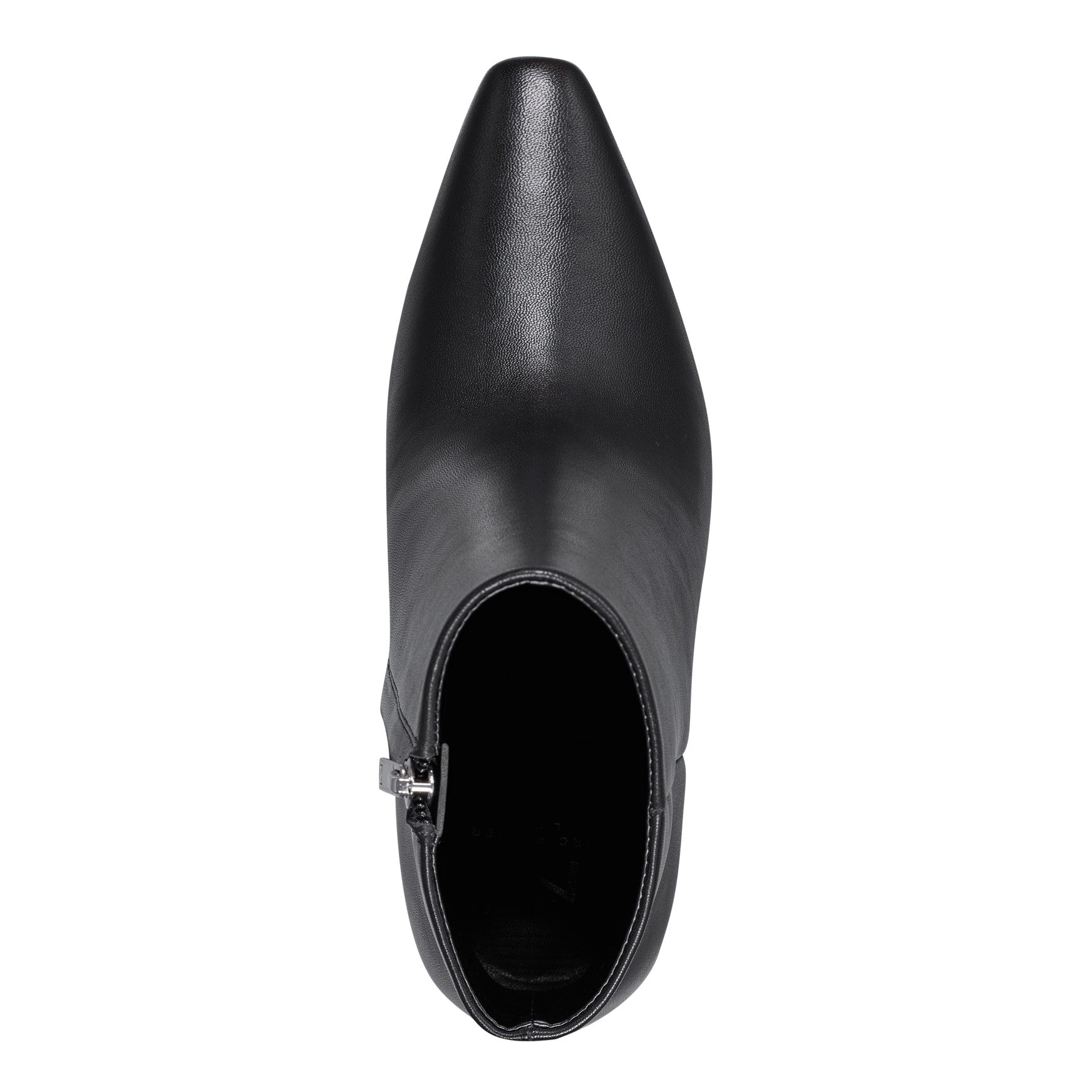 Marc Fisher Yanara Heeled Leather Bootie - Black Leather