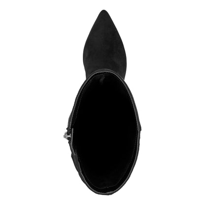 Marc Fisher Glint Kitten Heel Boot - Black