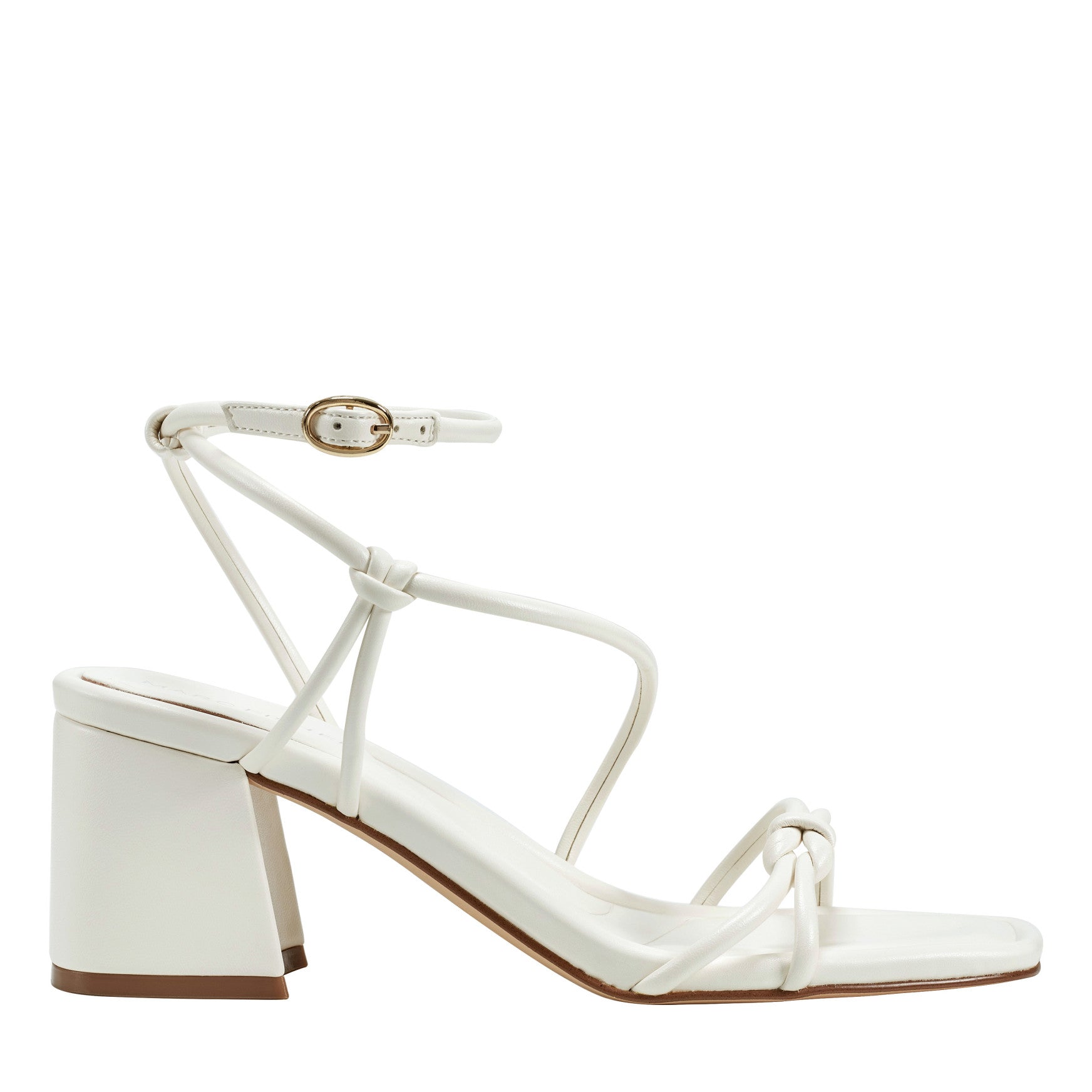 Marc Fisher Gurion Block Heel Sandal - Ivory