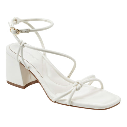 Marc Fisher Gurion Block Heel Sandal - Ivory