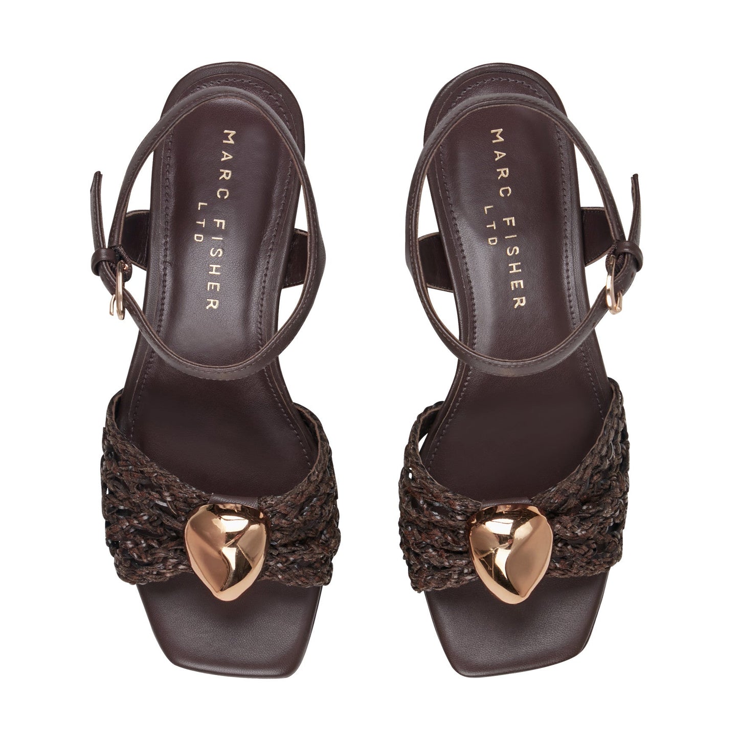 Marc Fisher Cabell Platform Sandal - Dark Brown