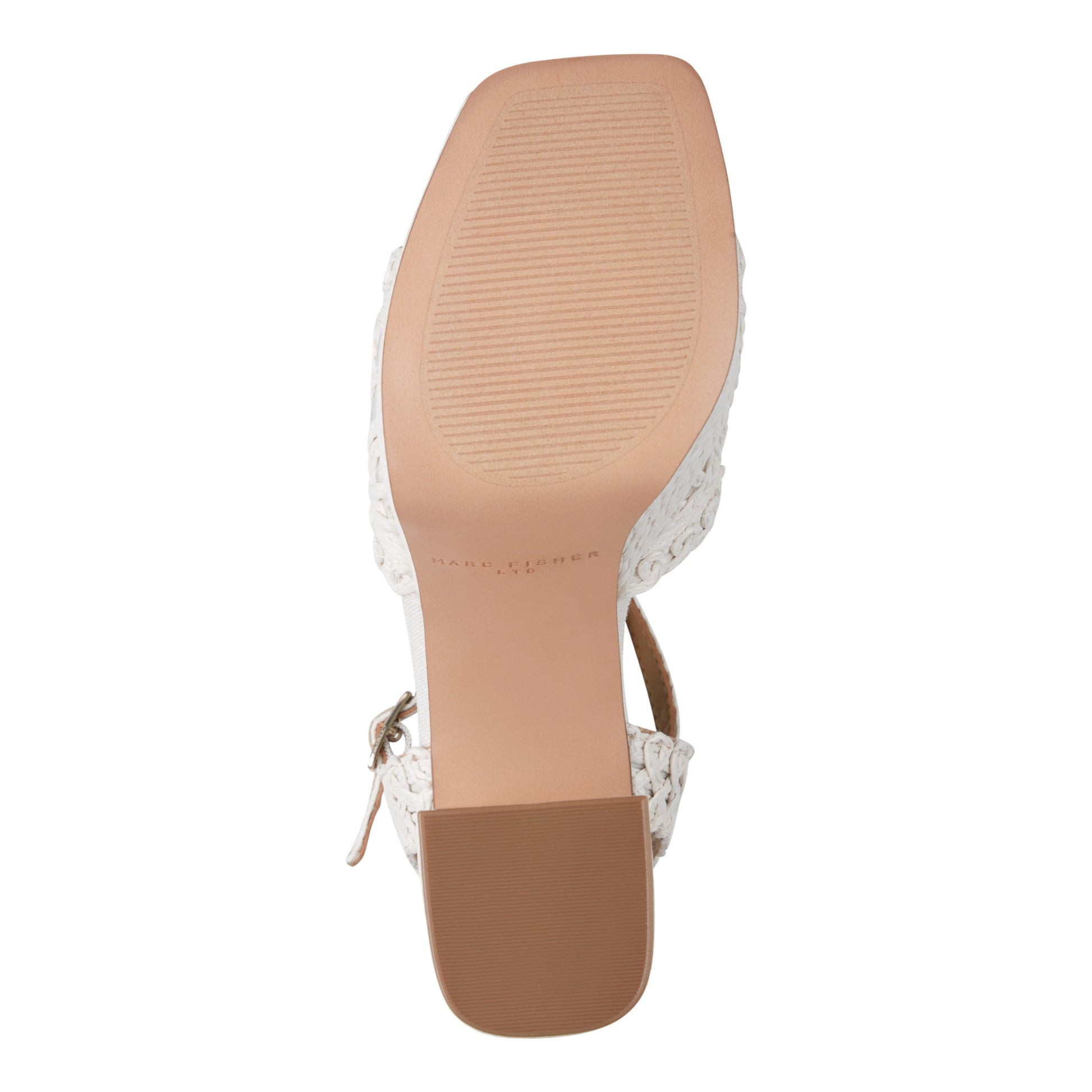 Marc Fisher Chayse Platform Sandal - White Raffia
