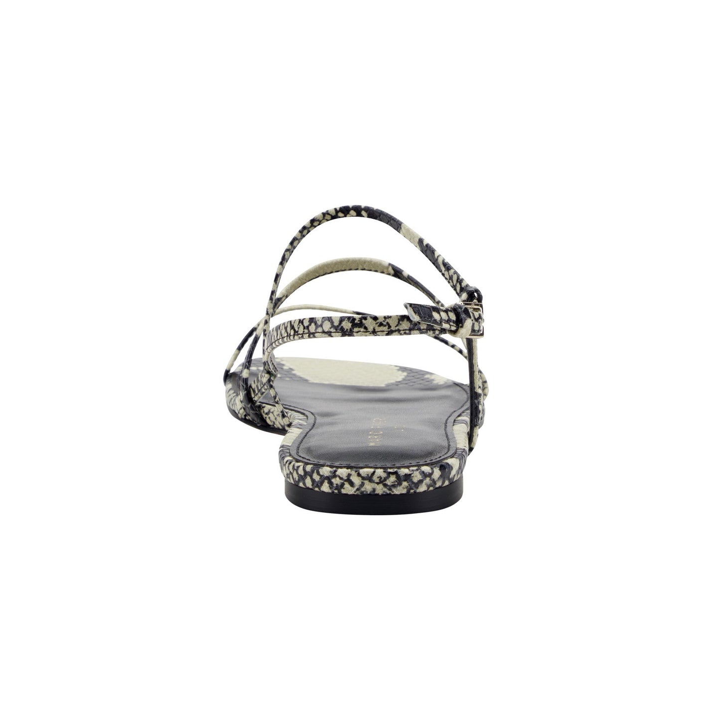 Marc Fisher Elysha Leather Flat Sandal - Snake Printed Leather