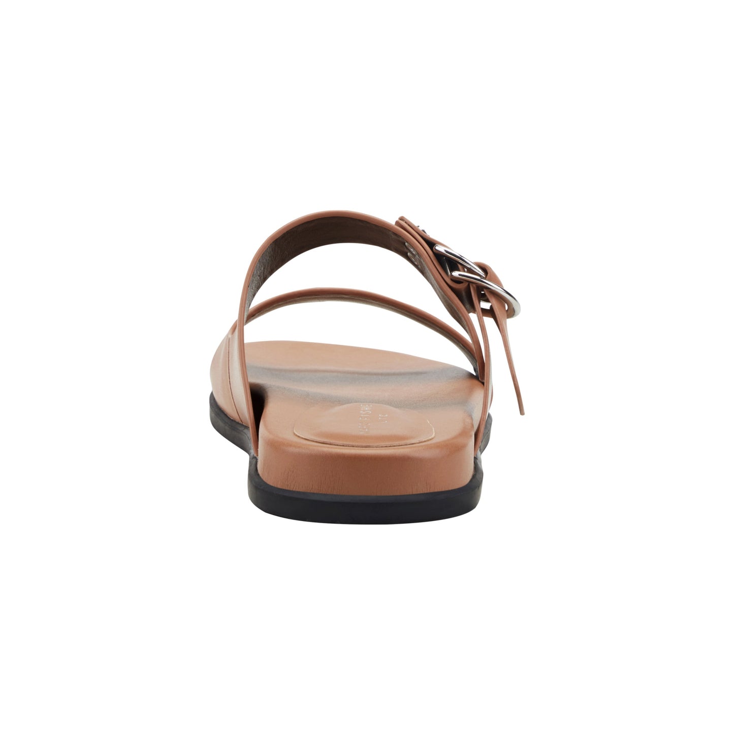 Marc Fisher Gia Flat Leather Sandal - Natural Leather