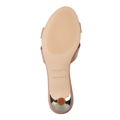 Marc Fisher Tracey Slide Dress Sandal - Natural Patent