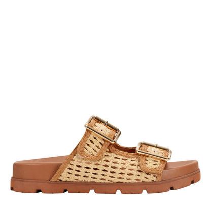 Marc Fisher Mylan Footbed Sandal - Natural