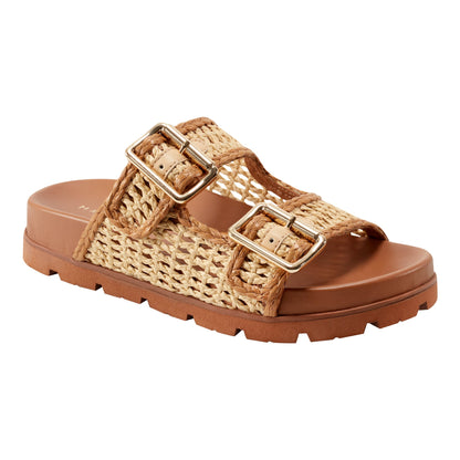 Marc Fisher Mylan Footbed Sandal - Natural