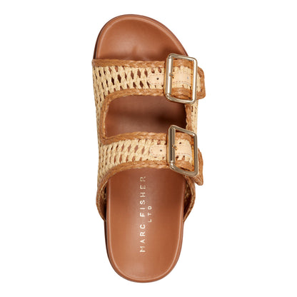 Marc Fisher Mylan Footbed Sandal - Natural