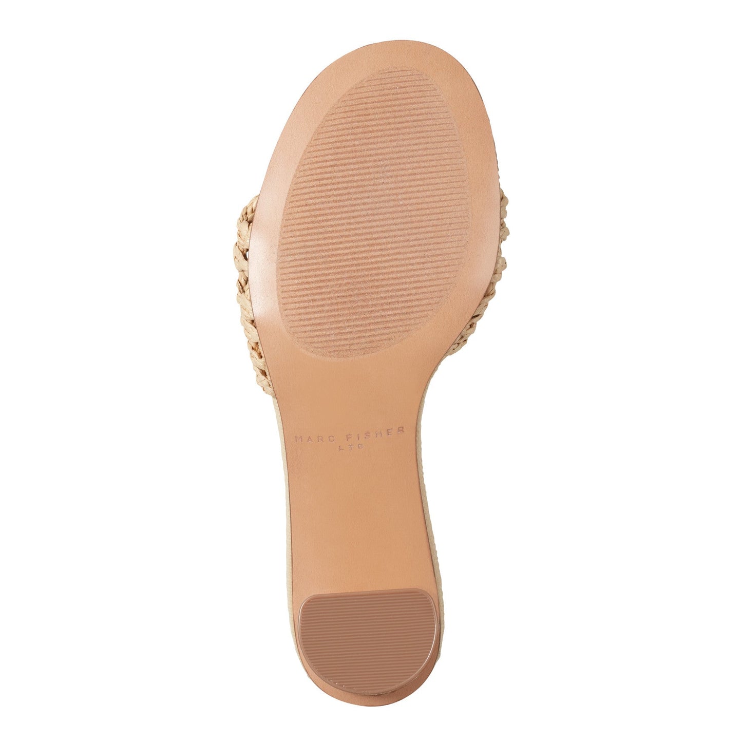Marc Fisher Jazmine Dress Slide Sandal - Natural Raffia