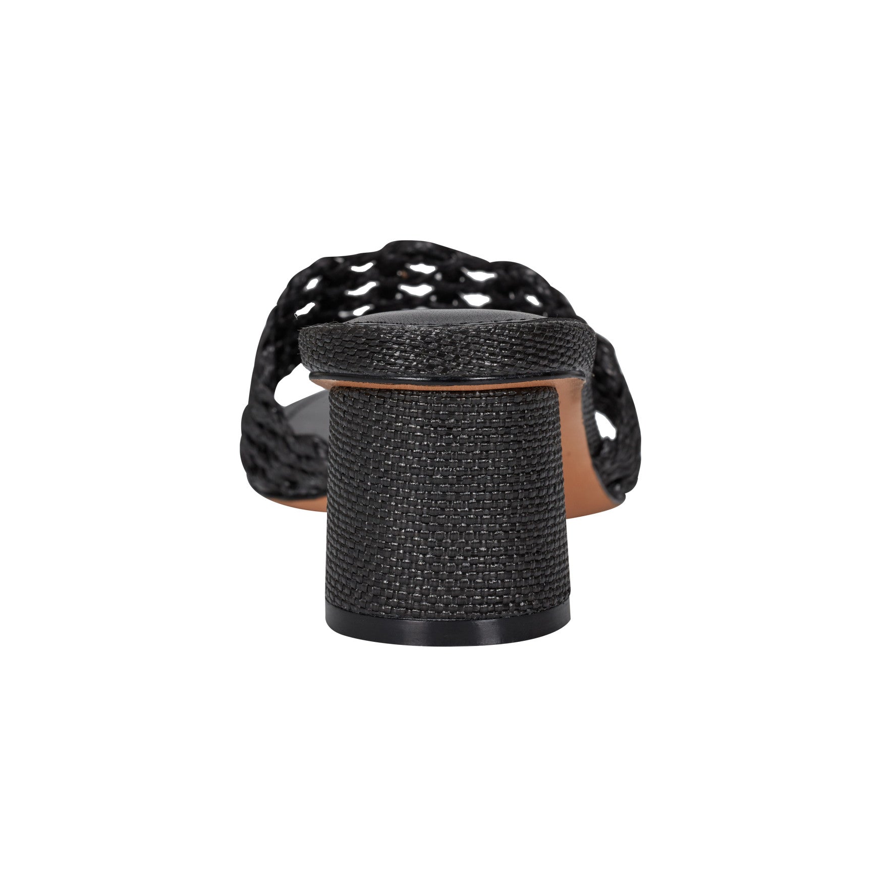 Marc Fisher Jazmine Dress Slide Sandal - Black Raffia