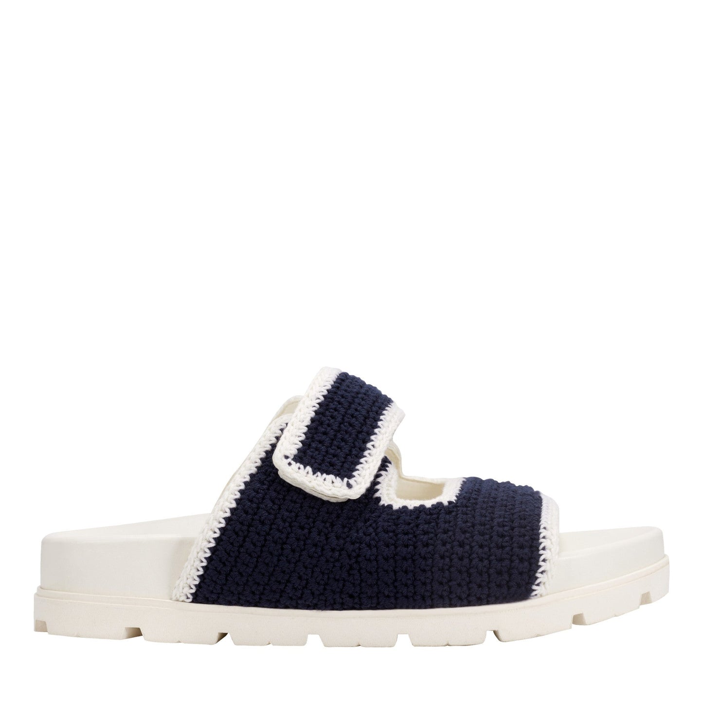 Marc Fisher Brinleys Footbed Sandal - Navy/Cream