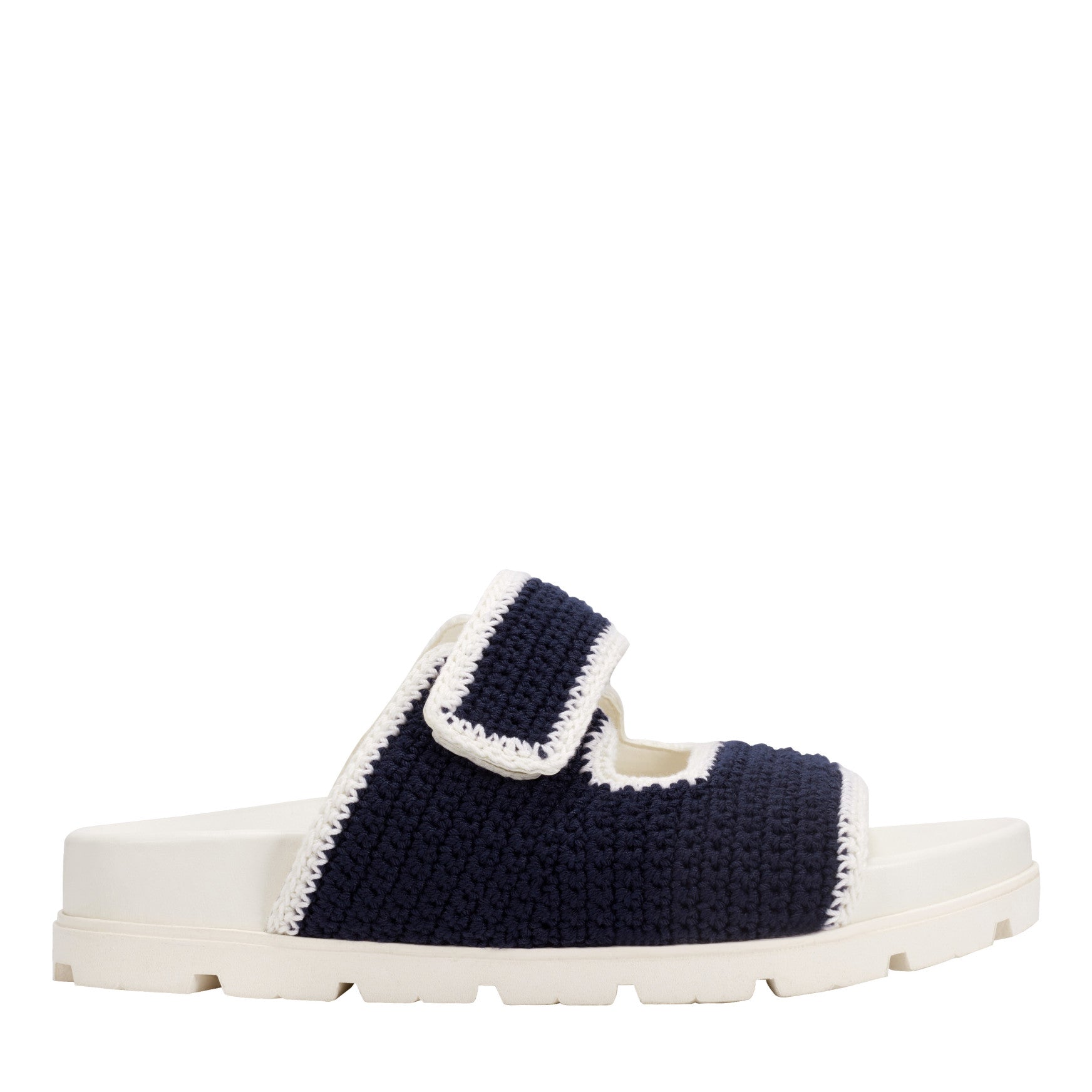 Marc Fisher Brinleys Footbed Sandal - Navy/Cream