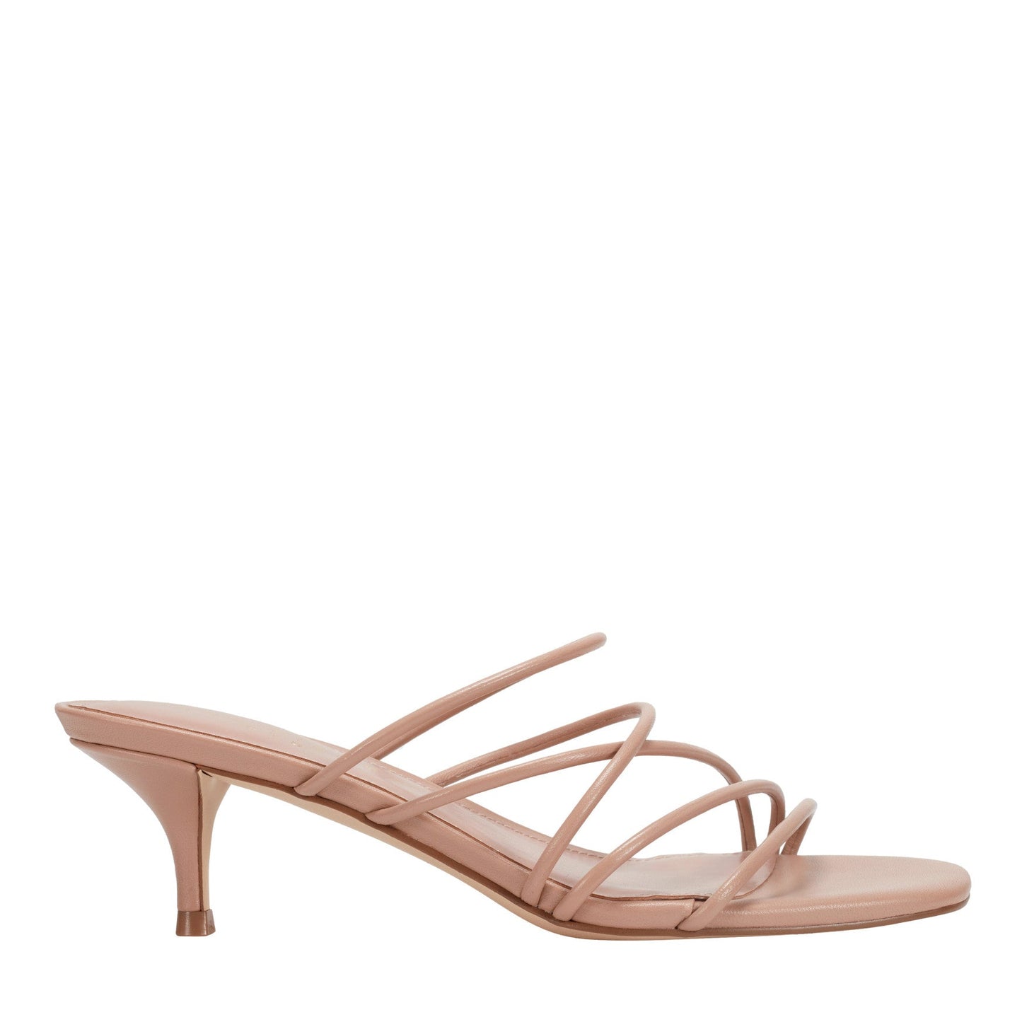 Marc Fisher Banna Strappy Leather Dress Sandal - Natural Leather