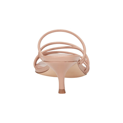 Marc Fisher Banna Strappy Leather Dress Sandal - Natural Leather