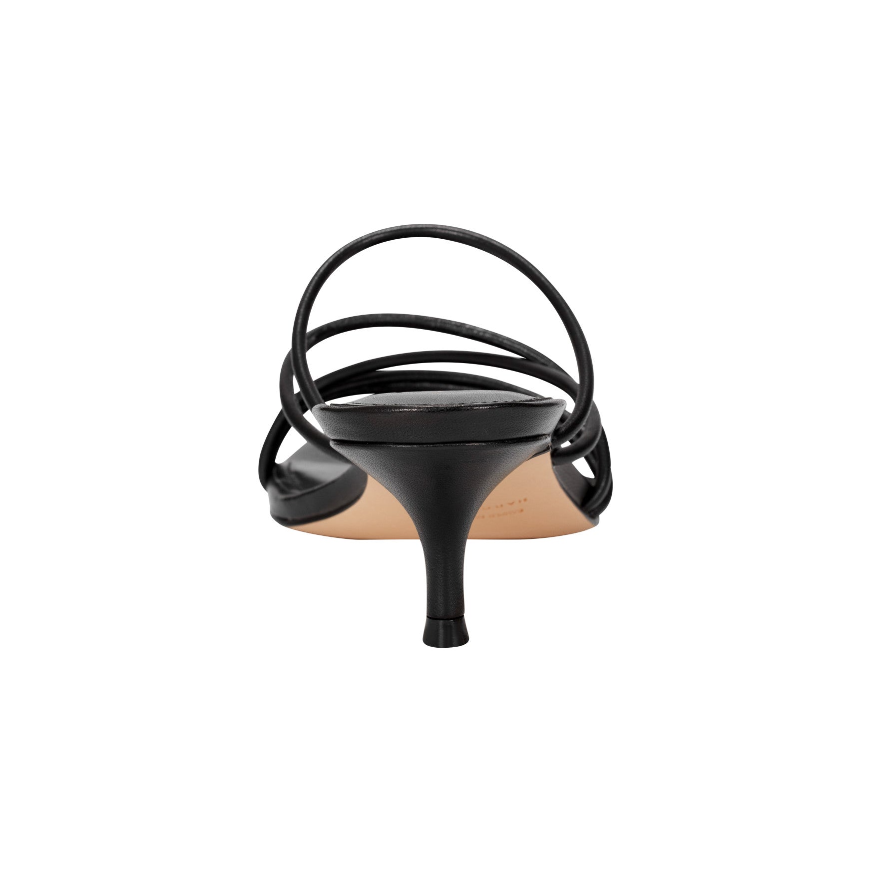 Marc Fisher Banna Strappy Leather Dress Sandal - Black Leather
