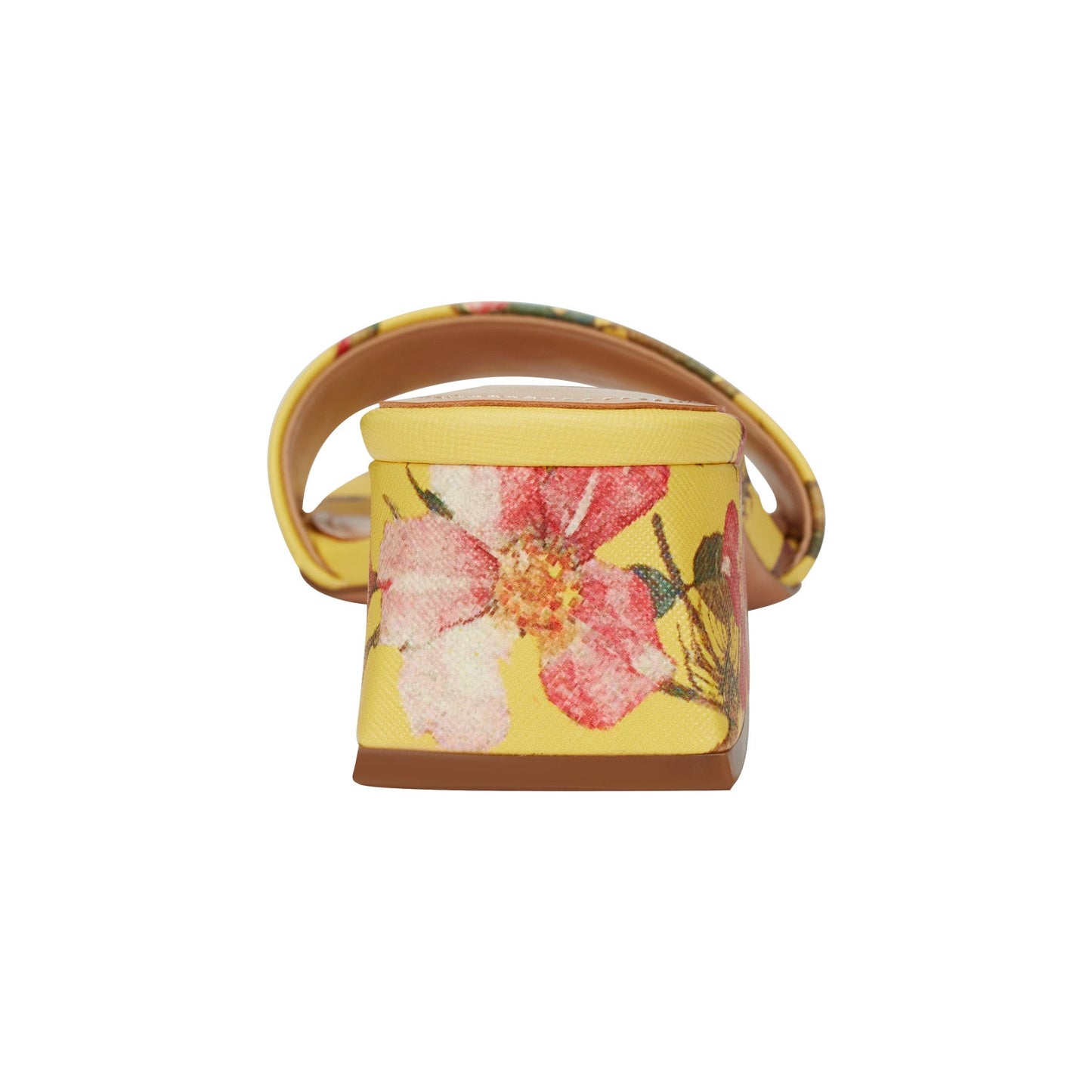 Marc Fisher Olysa Slide Dress Sandal - Yellow Floral