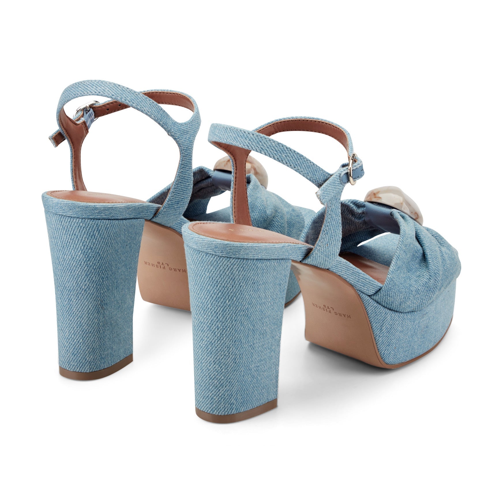 Marc Fisher Candey Platform Sandal - Denim