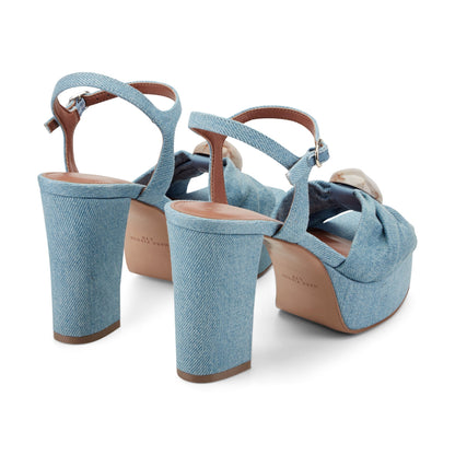 Marc Fisher Candey Platform Sandal - Denim