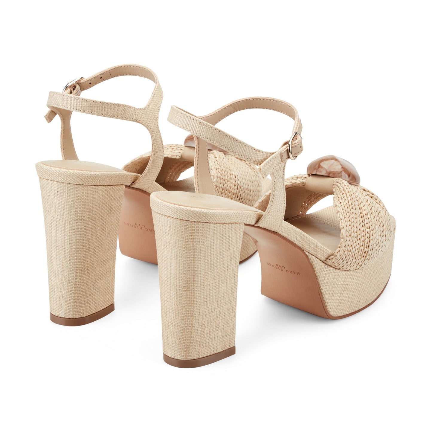 Marc Fisher Candey Platform Sandal - Natural
