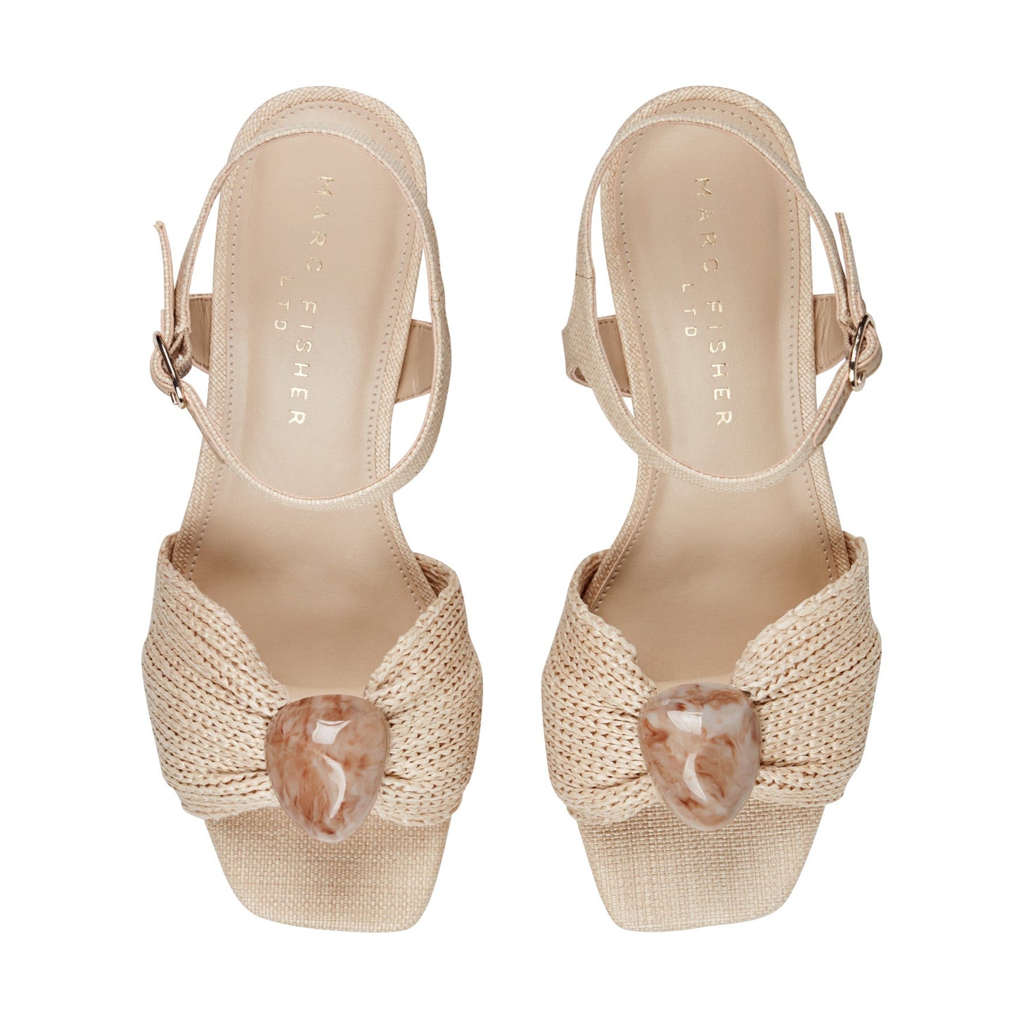Marc Fisher Candey Platform Sandal - Natural