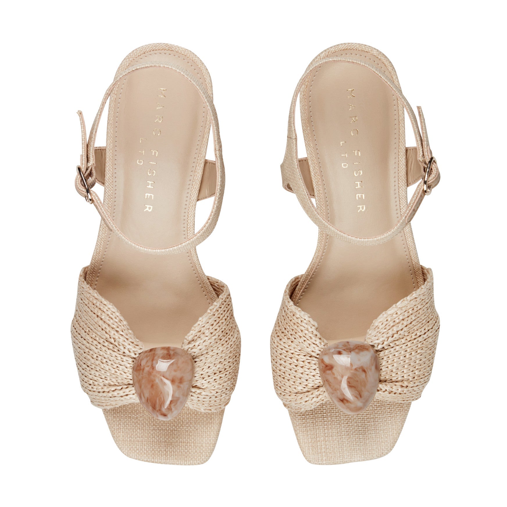 Marc Fisher Candey Platform Sandal - Natural