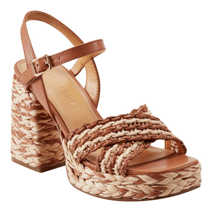 Marc Fisher Juliey Platform Sandal - Natural/Brown