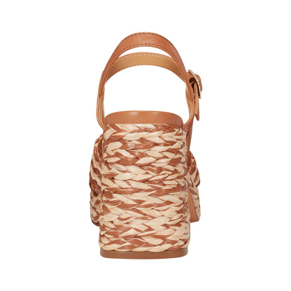 Marc Fisher Juliey Platform Sandal - Natural/Brown