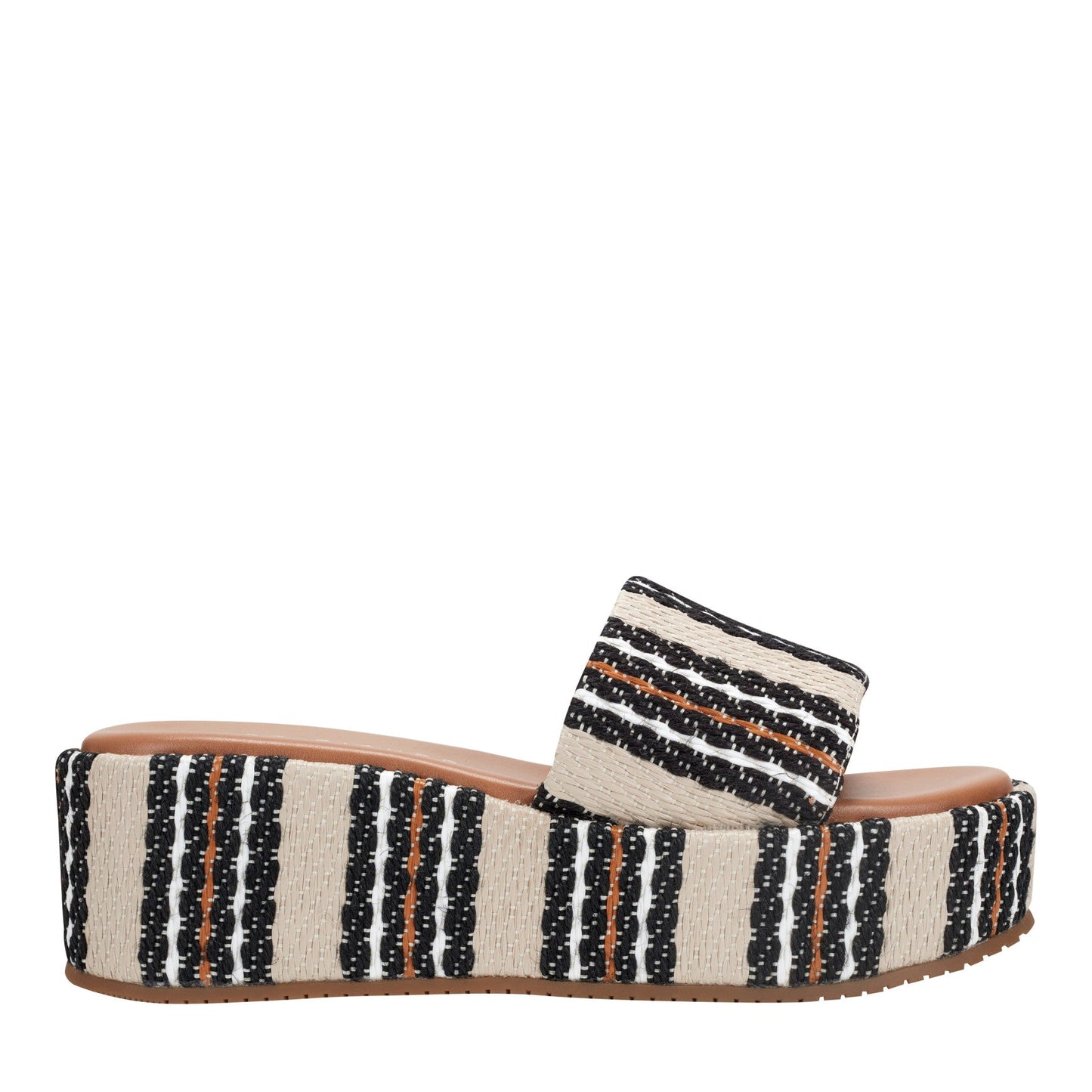 Marc Fisher Daylin Flatform Sandal - Multi Stripe