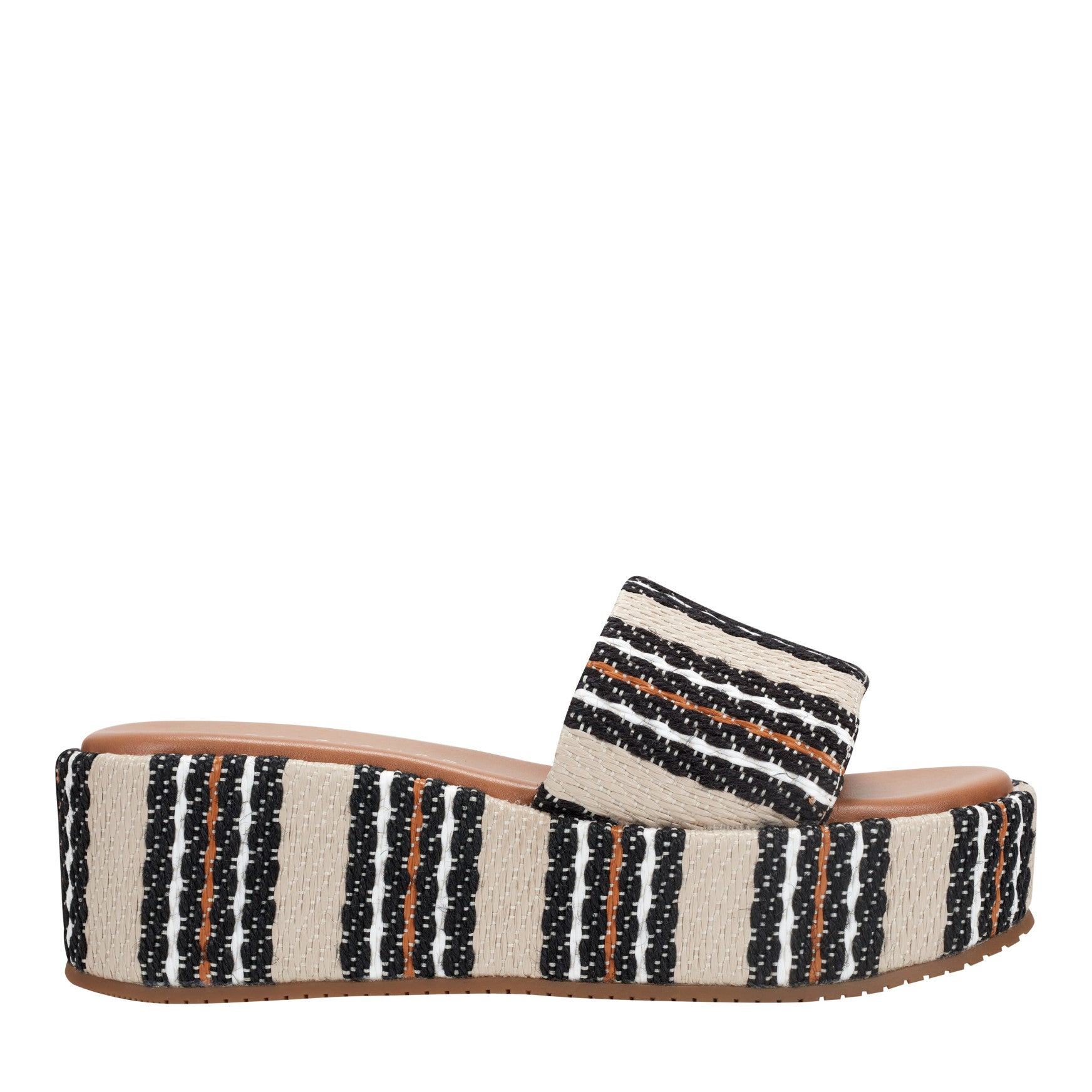 Marc Fisher Daylin Flatform Sandal - Multi Stripe