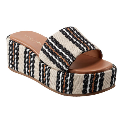 Marc Fisher Daylin Flatform Sandal - Multi Stripe