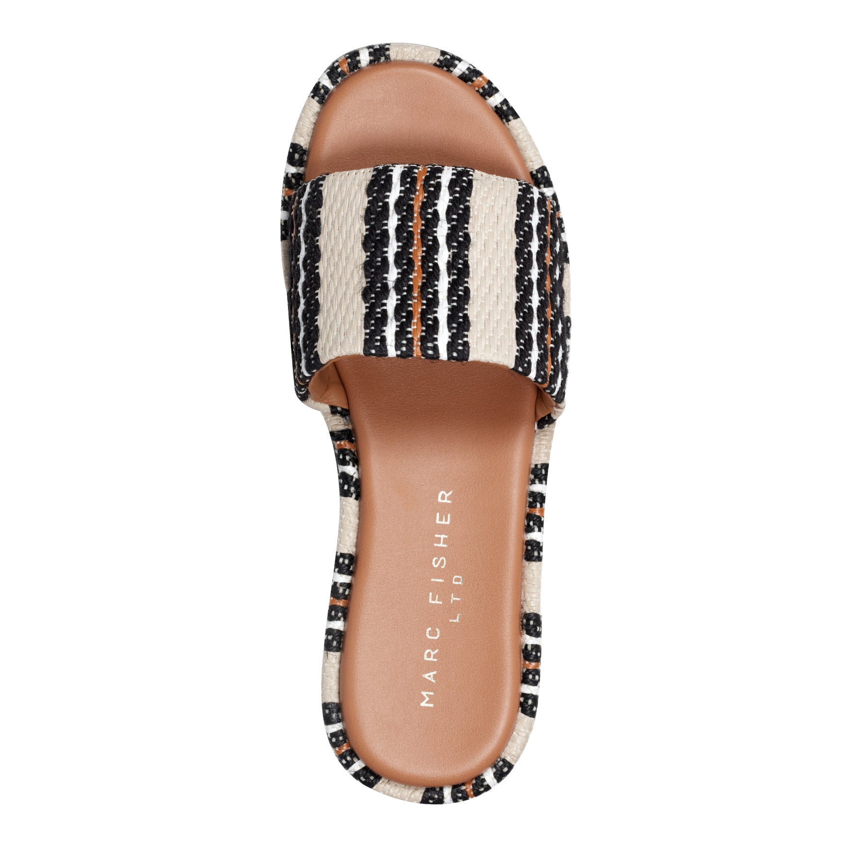 Marc Fisher Daylin Flatform Sandal - Multi Stripe