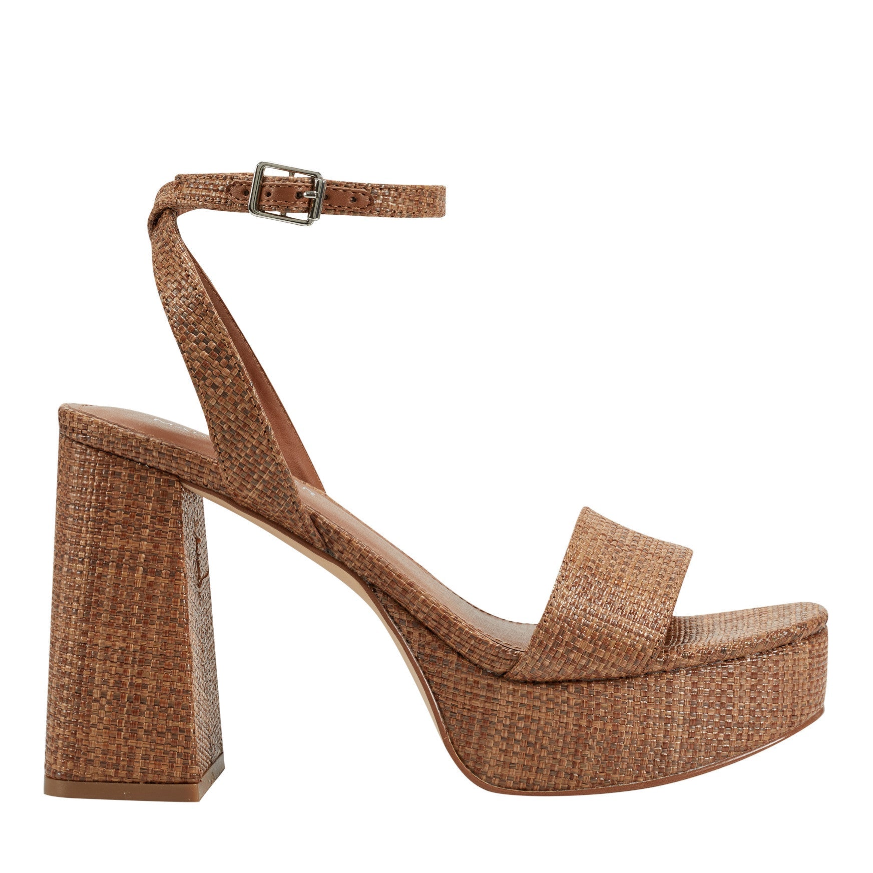 Marc Fisher Sadel Platform Sandal - Cognac