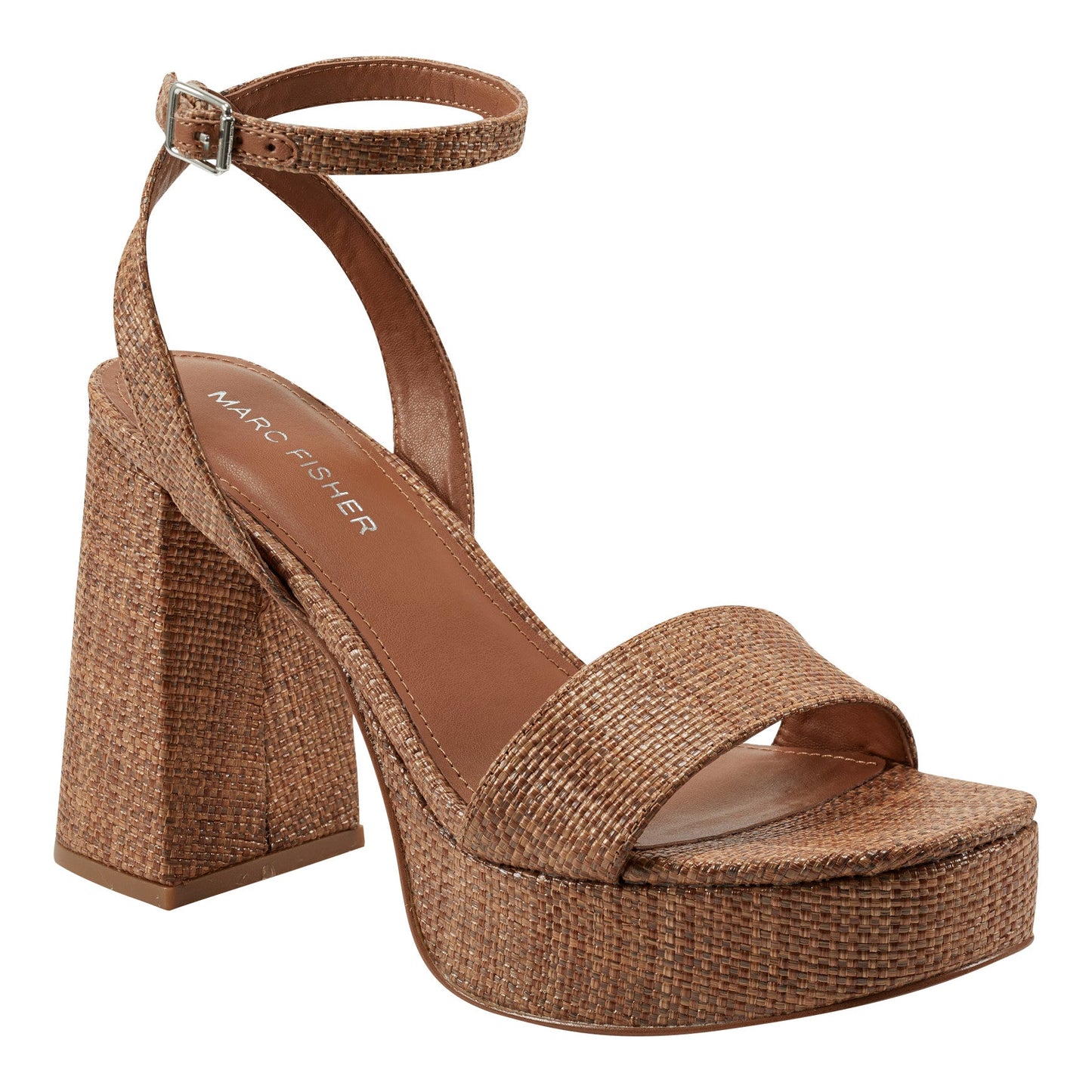 Marc Fisher Sadel Platform Sandal - Cognac