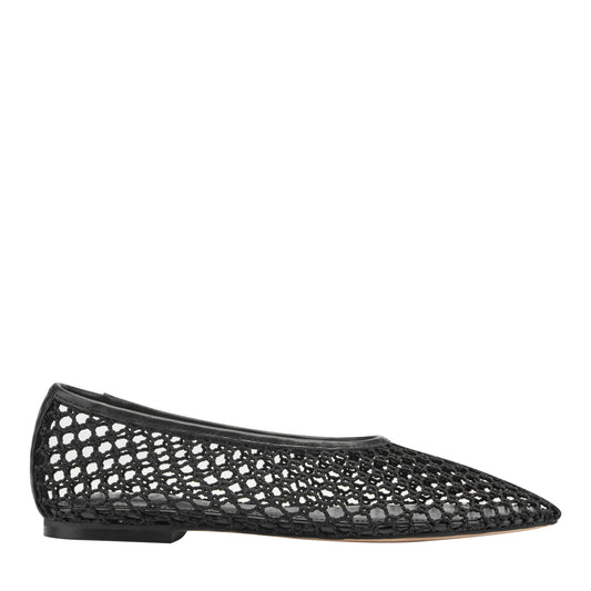 Marc Fisher Jazlyn Mesh Ballet Flat - Black Mesh