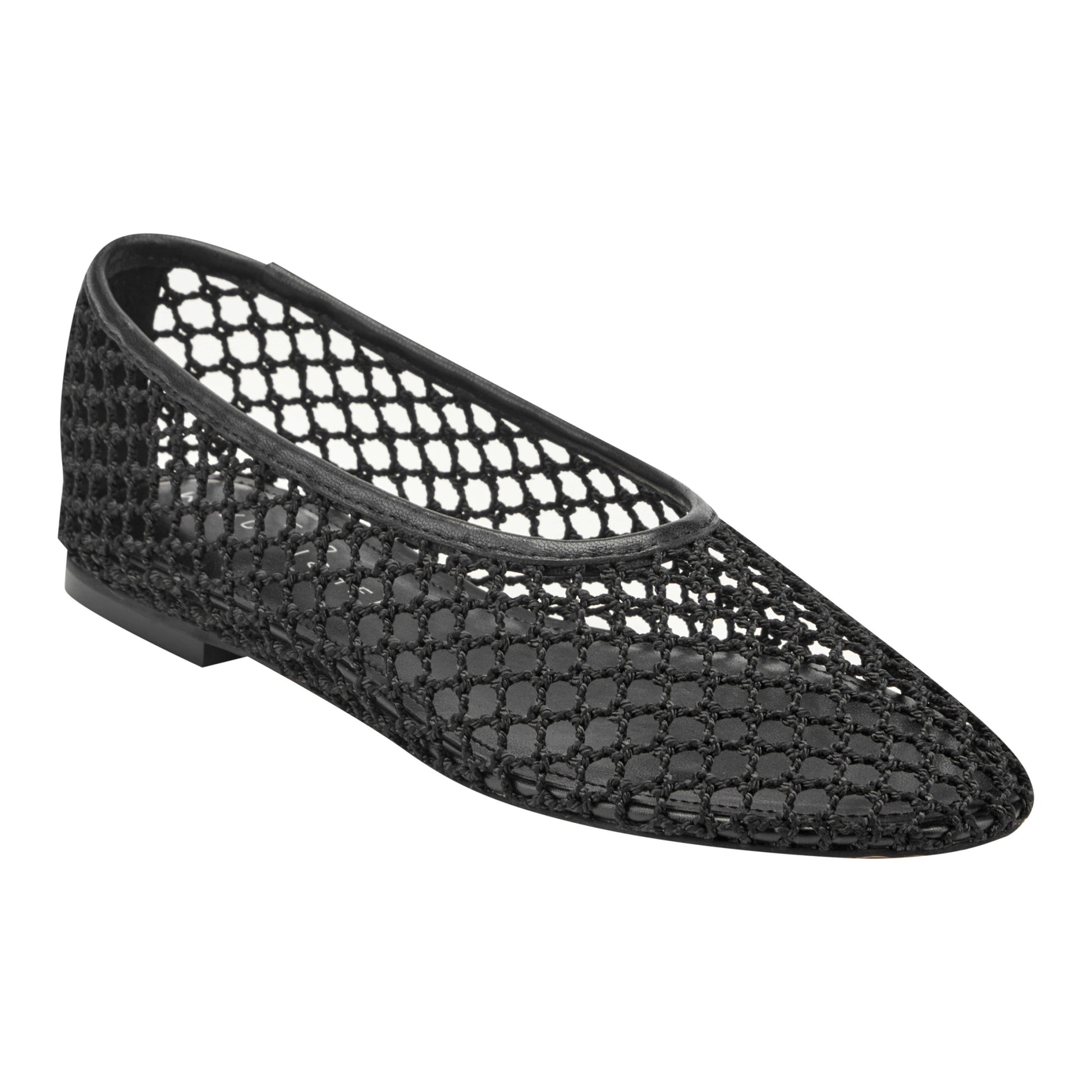 Marc Fisher Jazlyn Mesh Ballet Flat - Black Mesh