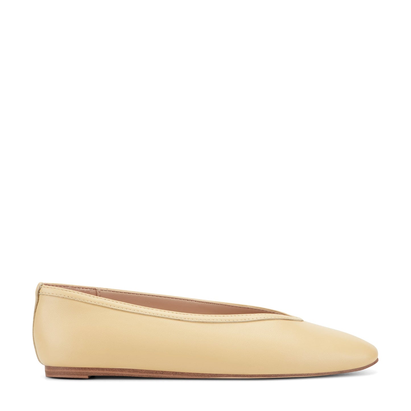 Marc Fisher Gradi Leather Ballet Flat - Yellow Leather