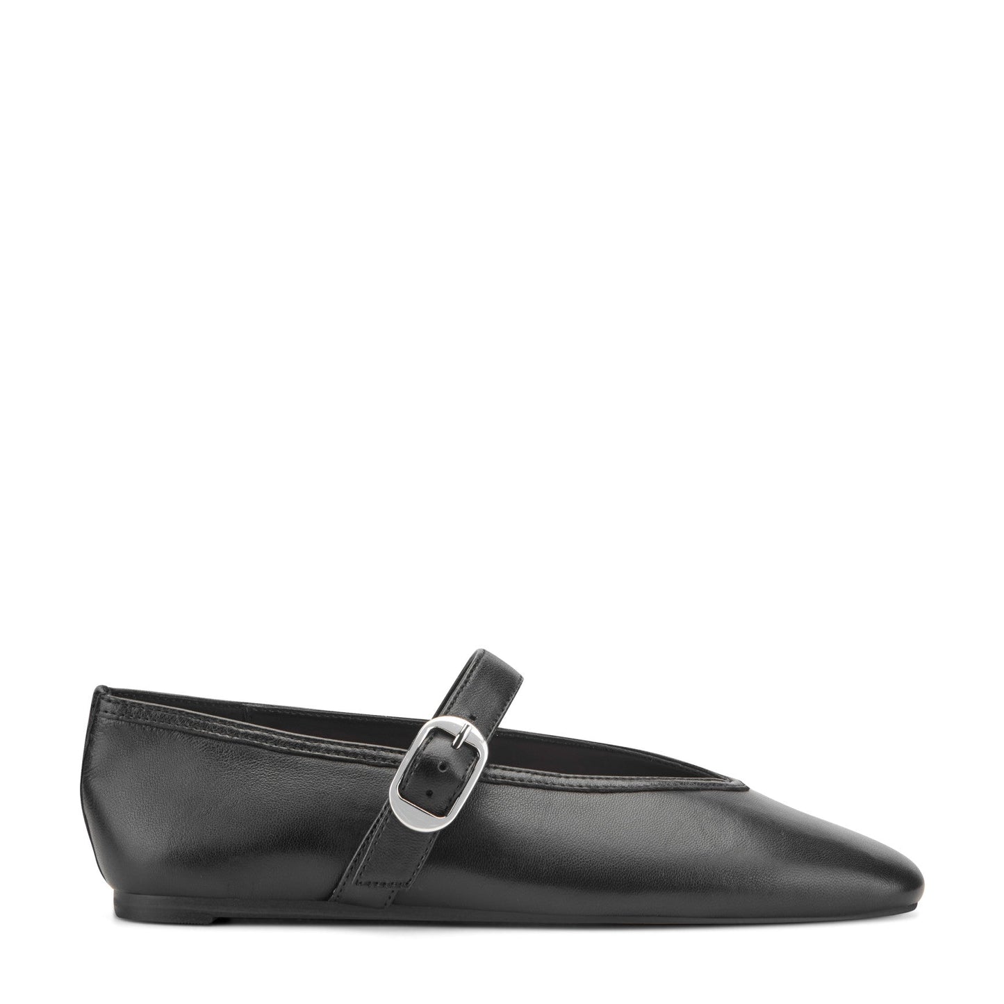 Marc Fisher Godea Mary Jane Ballet Flat - Black Leather
