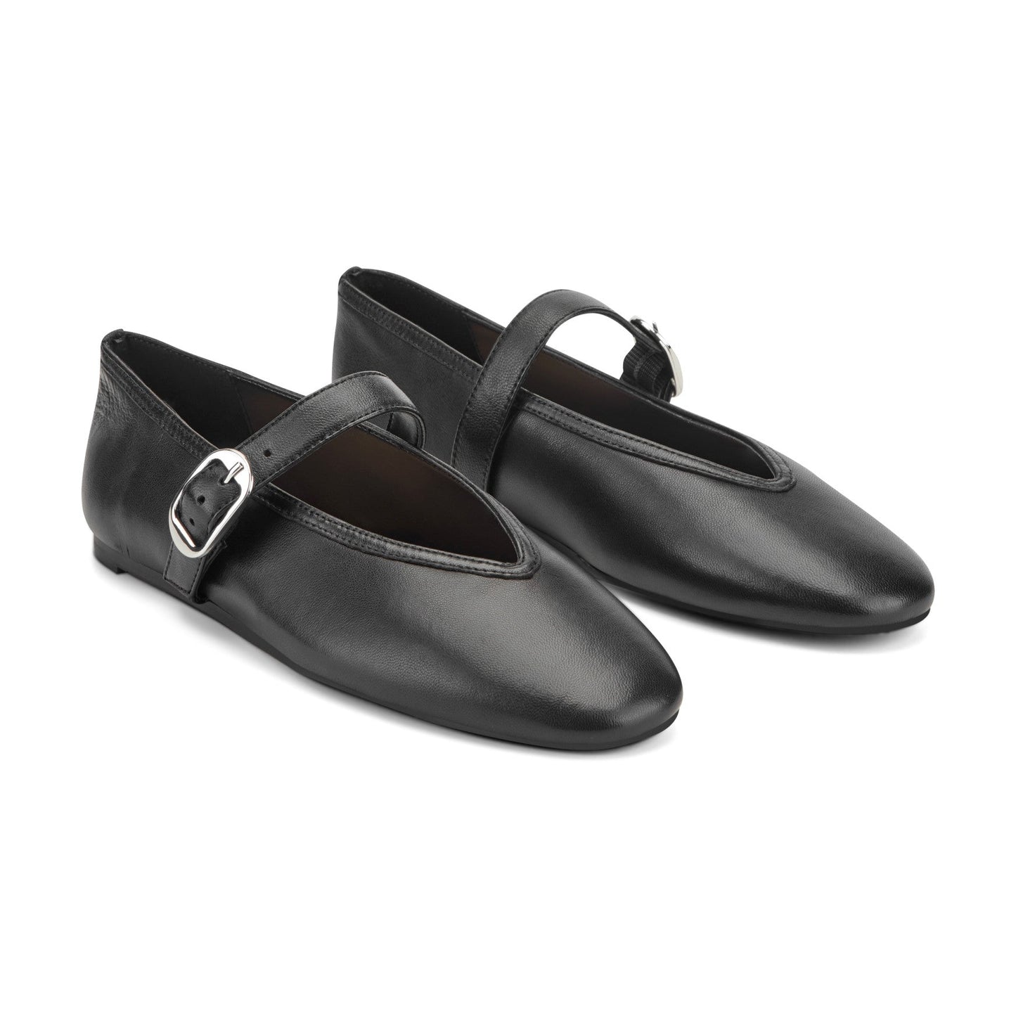 Marc Fisher Godea Mary Jane Ballet Flat - Black Leather