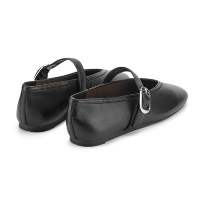 Marc Fisher Godea Mary Jane Ballet Flat - Black Leather