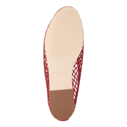 Marc Fisher Jazlyn Mesh Ballet Flat - Red Mesh