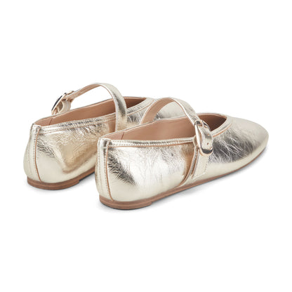 Marc Fisher Godea Mary Jane Ballet Flat - Platino Leather