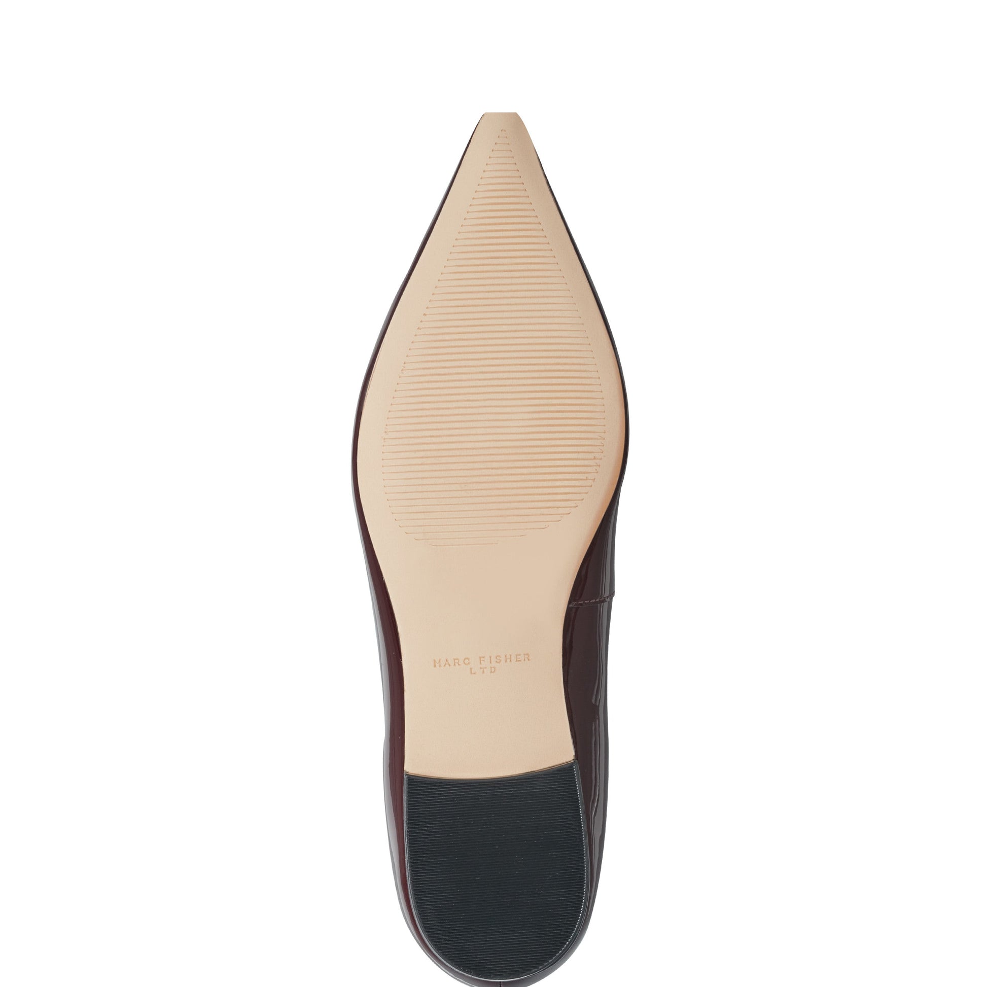 Marc Fisher Trella Leather Mary Jane Flat - Dark Red Patent Leather