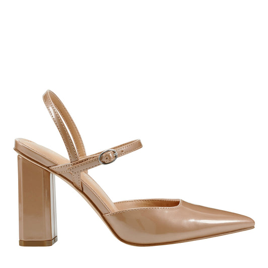 Marc Fisher Doster Pointy Toe Slingback - Natural Metallic