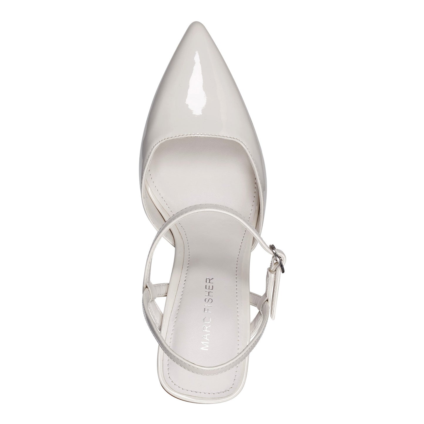 Marc Fisher Doster Pointy Toe Slingback - Chic Cream Patent
