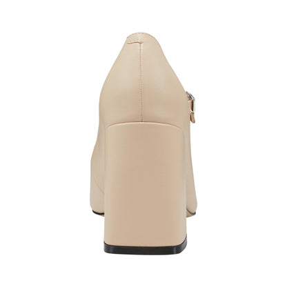 Marc Fisher Charine Cap Toe Mary Jane - Natural/Black